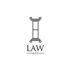attorney and law character logo.
