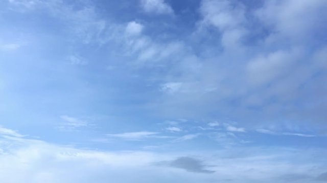 Time lapse, The sky with beautiful clouds. Floating and moving along the wind