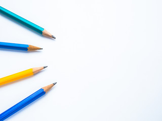 Pencil isolated on pure white background