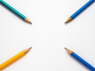 Pencil isolated on pure white background