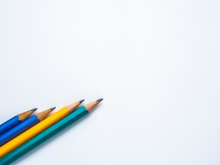 Pencil isolated on pure white background