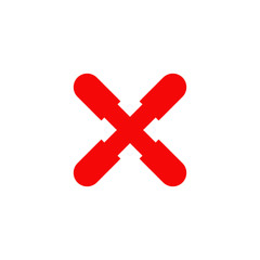 Obraz premium X letter logo design vector template