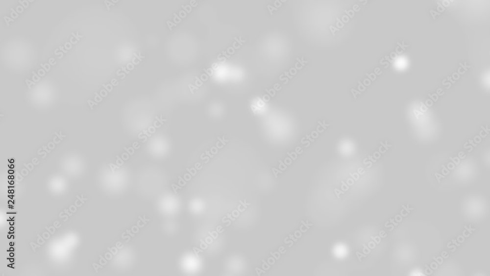 Poster white bokeh particle effect. digital computer data dots on grey background. abstract graphic design 