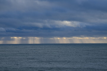 Nuages et ciel gris