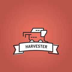 HARVESTER LINE ICON SET