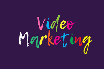 Naklejka na ściany i meble Video Marketing Online Business concept.