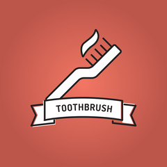 TOOTHBRUSH LINE ICON SET