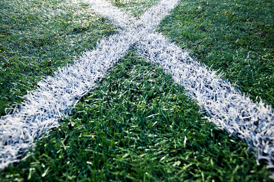 Lines on Sports Field