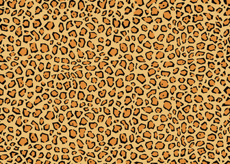 Geometric Leopard pattern design, vector illustration background. wildlife fur skin design illustration