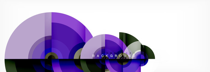 Circular vector abstract background