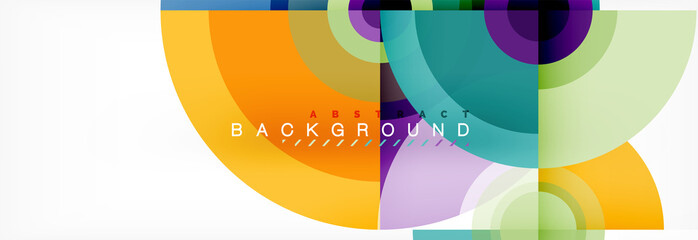 Modern circle background