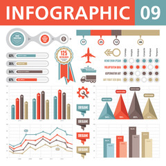 Infographic Elements. Vector illustration. Set 09.