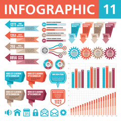 Infographic Elements. Vector illustration. Set 11.