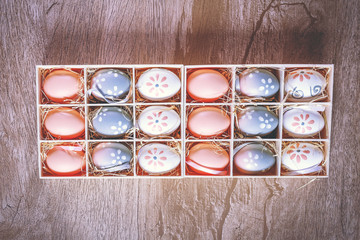 Small homemade Easter eggs for egg hunting with kids.