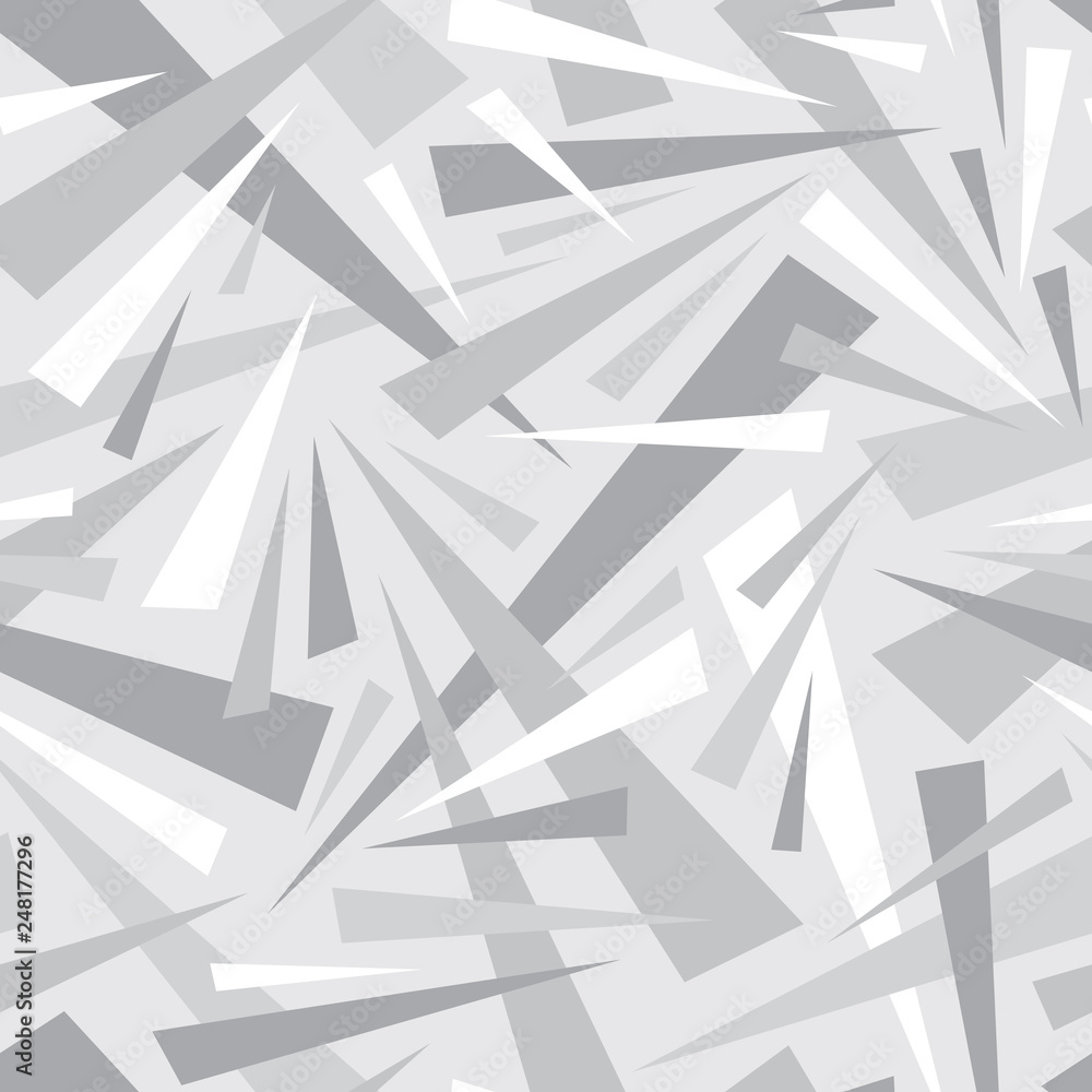 Aufkleber abstract background geometric seamless pattern in gray colors. decorative mosaic. triangles ornament