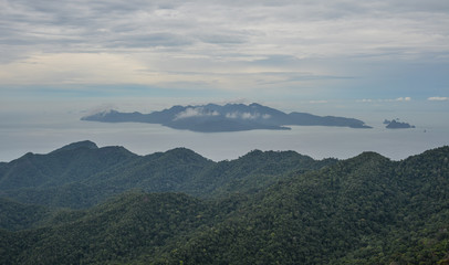 Mountainscape of Langkawi Island, Malaysia