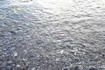 water on beach