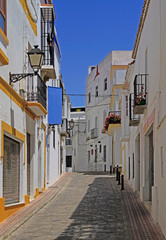 the street in old town of Tarifa