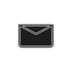 message icon, envelope illustration - vector mail icon, send letter isolated