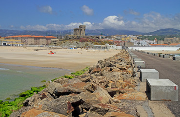 scenery landscape of seaside in spanish city Tarifa