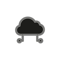 hosting cloud icon, cloud computing technology