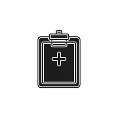 vector medical report illustration - health records sign