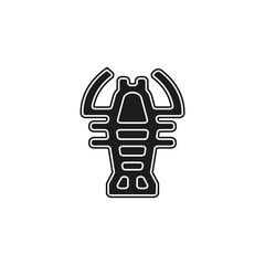 vector lobster symbol - crawfish seafood illustration sign