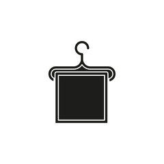 vector towel illustration isolated - bathroom sign symbol