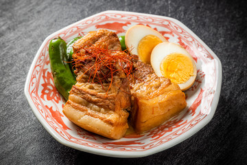 柔らか煮豚 豚の角煮　Soft boiled pork cuisine