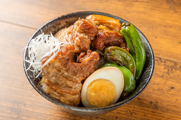 柔らか煮豚 豚の角煮　Soft boiled pork cuisine