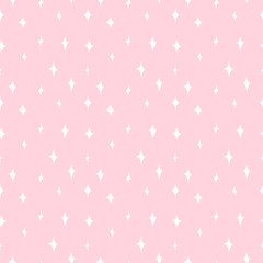 Cute Stars Hand Drawn Seamless Pattern for Clothes, Backpack, Notebook etc. Girl stuff.
