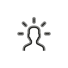 Mind icon. Logo element illustration