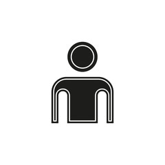 vector user icon, avatar silhouette, social symbol