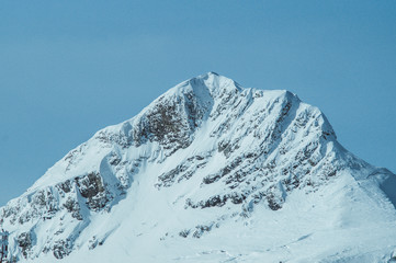 Fototapeta na wymiar Snow mountains of Krasnaya Polyana