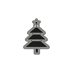 vector Christmas tree illustration - xmas