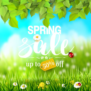 Spring sale flyer