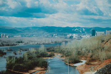 Fototapeta na wymiar Urban environment, Krasnoyarsk