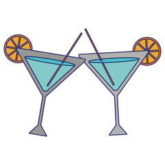 orange cocktail with straw