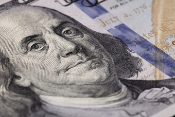 fragment of dollar bill