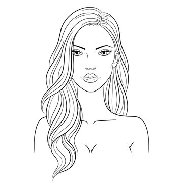Female Face Sketch Images – Browse 141,348 Stock Photos, Vectors, and ...