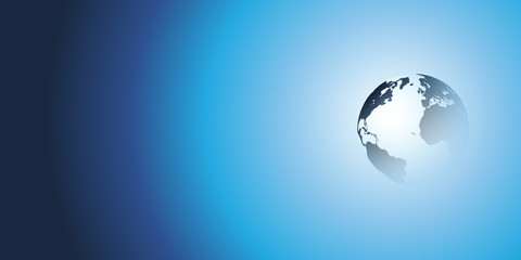 Earth Globe Design - Global Business, Technology, Globalisation Concept, Vector Template 