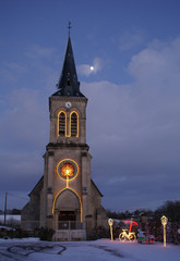 Illuminations de Noël (Eglise de Godisson) Orne, Normandie