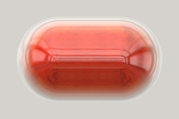 red glass button with transparency