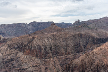 mountain view in la gomera canarias