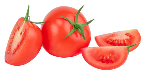 Tomato isolated on white. With clipping path