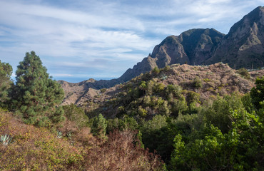 view of la gomera canarias mountain