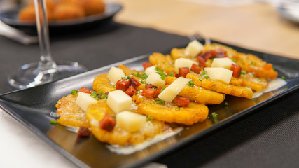 Platano frito al gusto