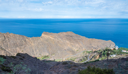 view of la gomera canarias mountains