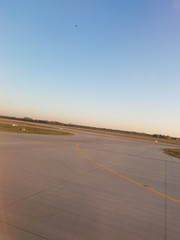 plane going to runway