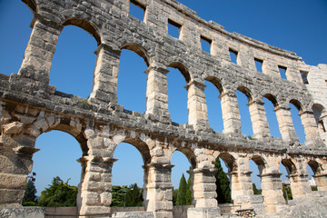 Fototapeta premium Pula. Roman amphitheater.
